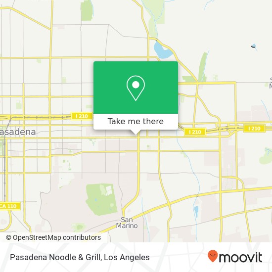Mapa de Pasadena Noodle & Grill
