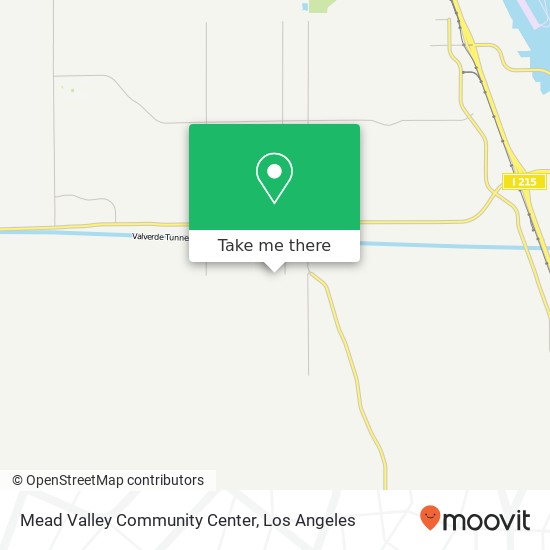 Mapa de Mead Valley Community Center