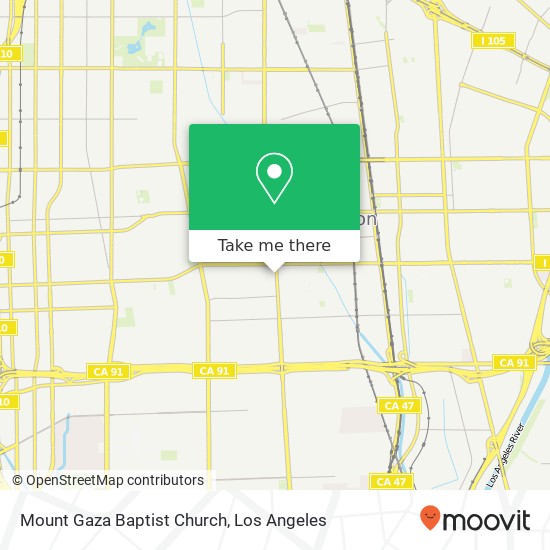 Mount Gaza Baptist Church map