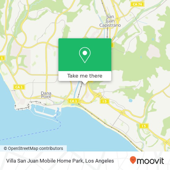 Mapa de Villa San Juan Mobile Home Park