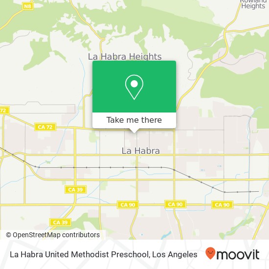 La Habra United Methodist Preschool map