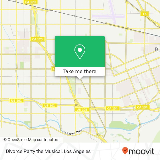 Mapa de Divorce Party the Musical