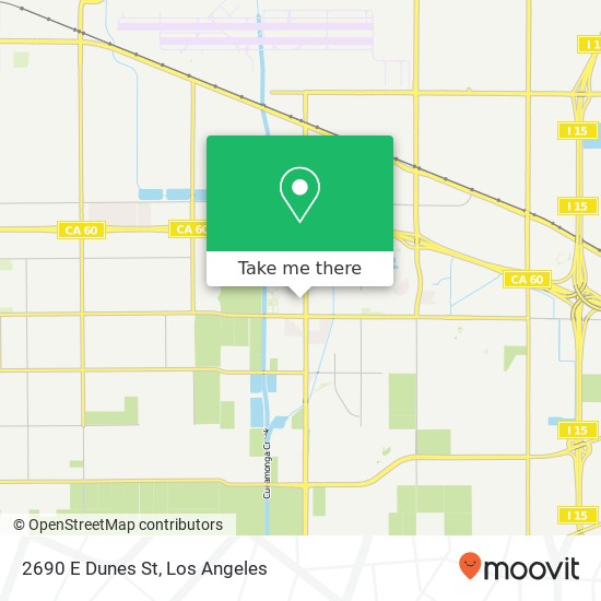 Mapa de 2690 E Dunes St