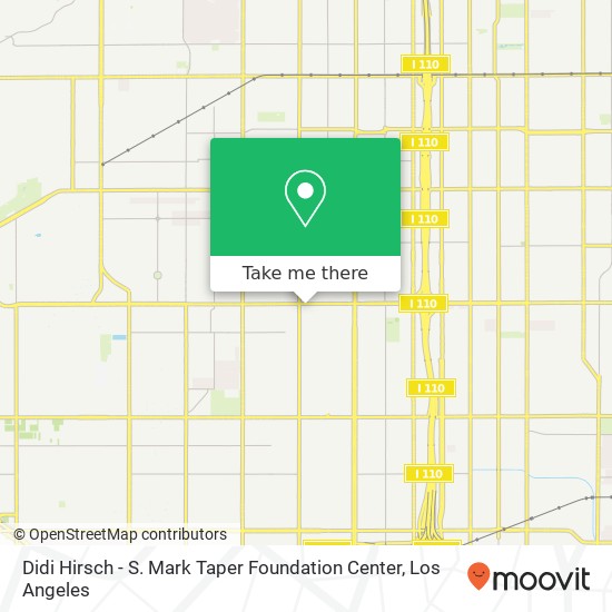 Mapa de Didi Hirsch - S. Mark Taper Foundation Center