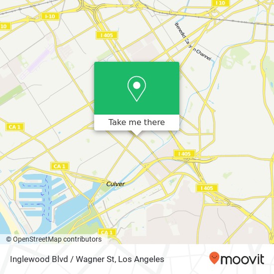 Mapa de Inglewood Blvd / Wagner St