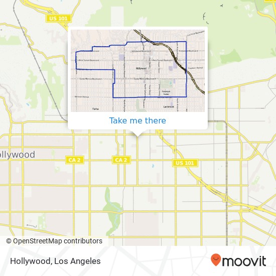 Hollywood map