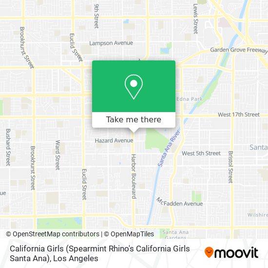 California Girls (Spearmint Rhino's California Girls Santa Ana) map