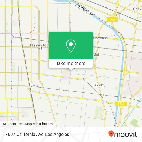 7607 California Ave map