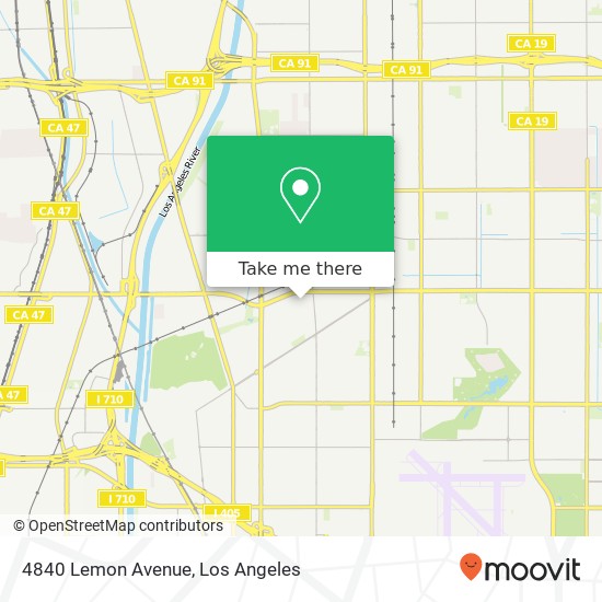Mapa de 4840 Lemon Avenue