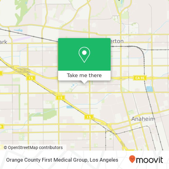 Orange County First Medical Group map