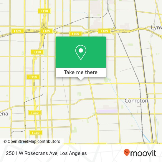 2501 W Rosecrans Ave map