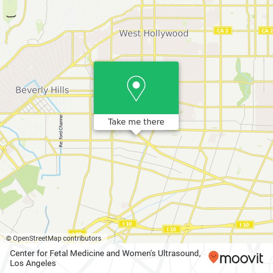 Mapa de Center for Fetal Medicine and Women's Ultrasound