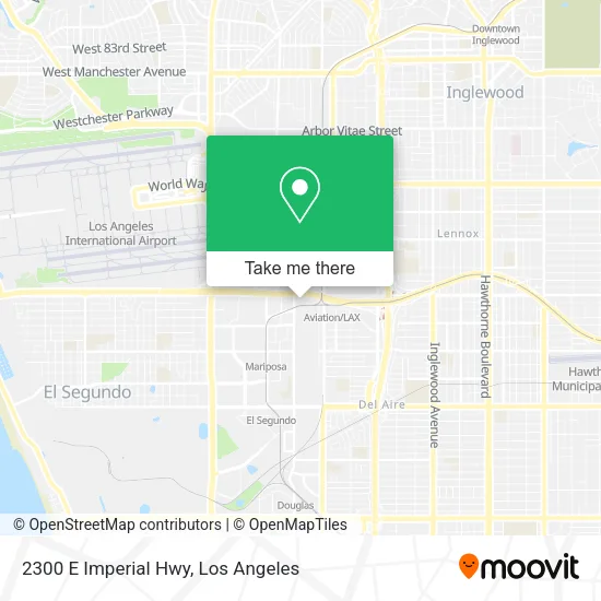 Mapa de 2300 E Imperial Hwy