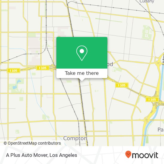 A Plus Auto Mover map