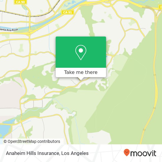 Anaheim Hills Insurance map