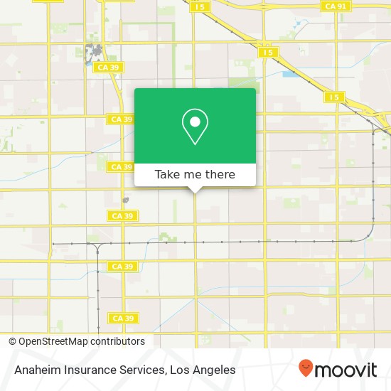 Anaheim Insurance Services map