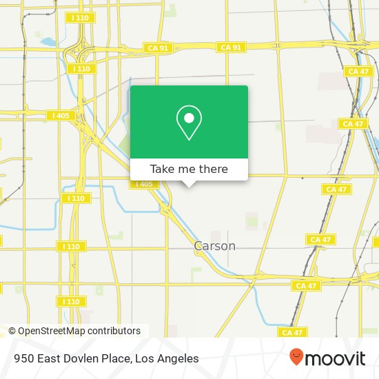 950 East Dovlen Place map