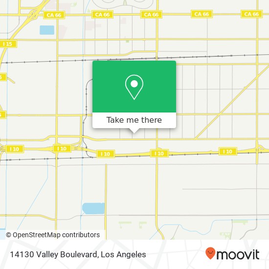 Mapa de 14130 Valley Boulevard