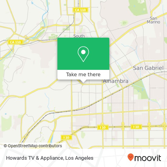 Mapa de Howards TV & Appliance