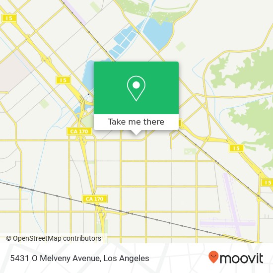 Mapa de 5431 O Melveny Avenue