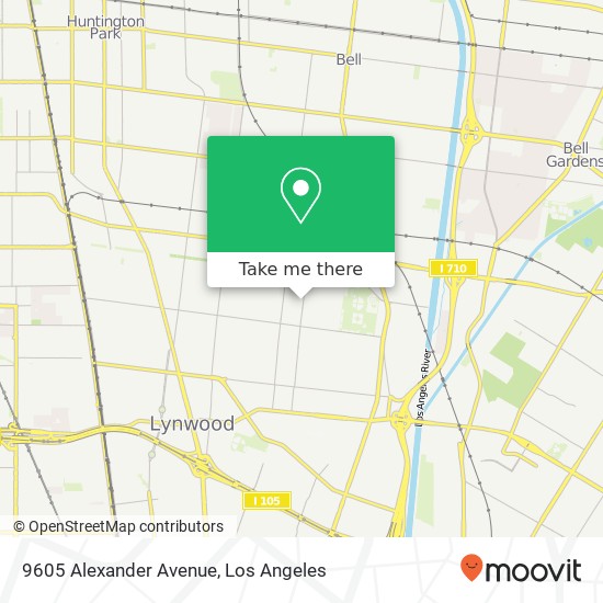 9605 Alexander Avenue map
