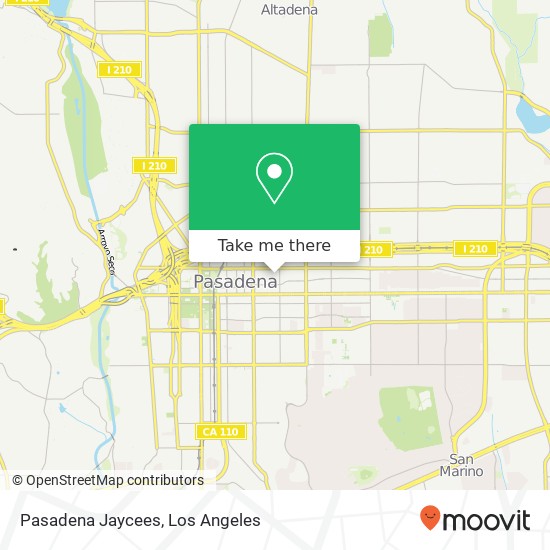 Pasadena Jaycees map