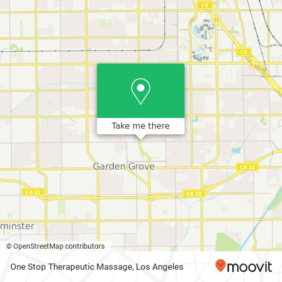 One Stop Therapeutic Massage map