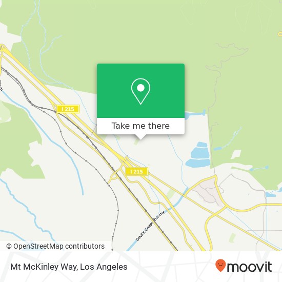 Mt McKinley Way map