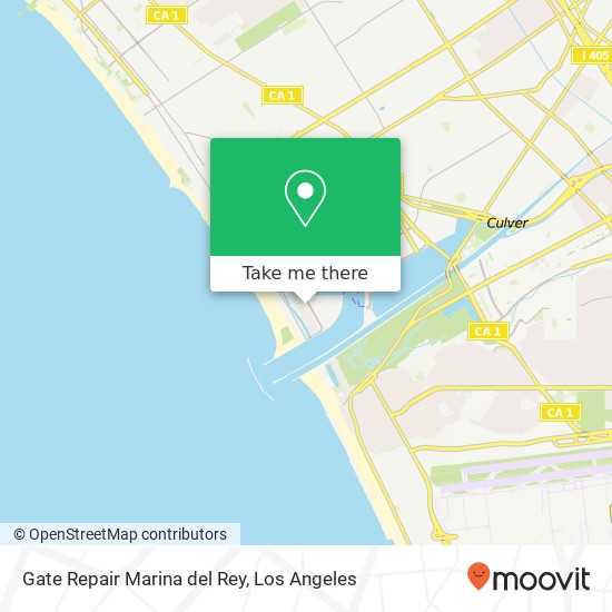 Gate Repair Marina del Rey map