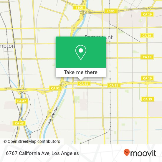 Mapa de 6767 California Ave