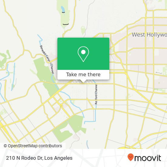 210 N Rodeo Dr map