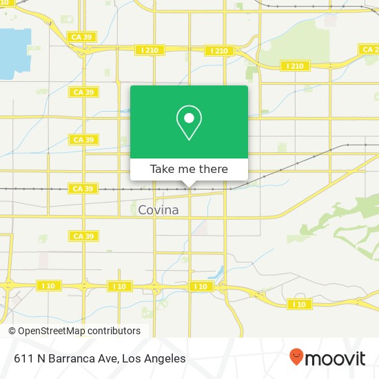 611 N Barranca Ave map