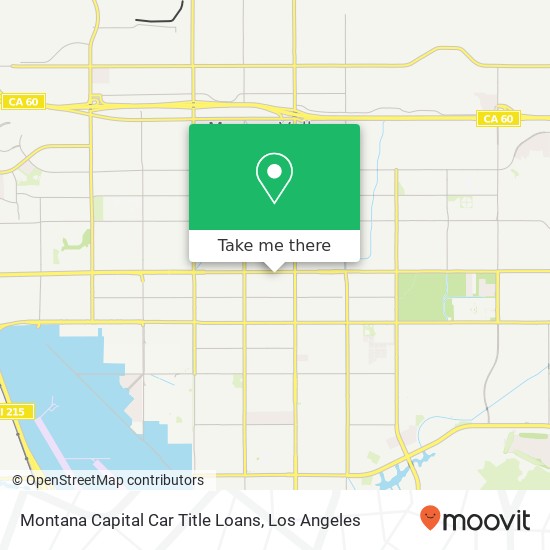 Montana Capital Car Title Loans map