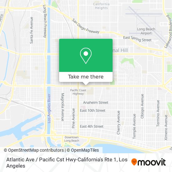 Atlantic Ave / Pacific Cst Hwy-California's Rte 1 map