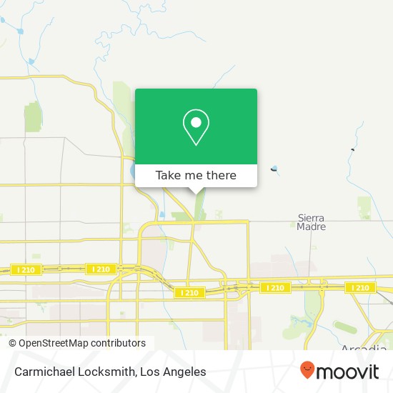 Carmichael Locksmith map