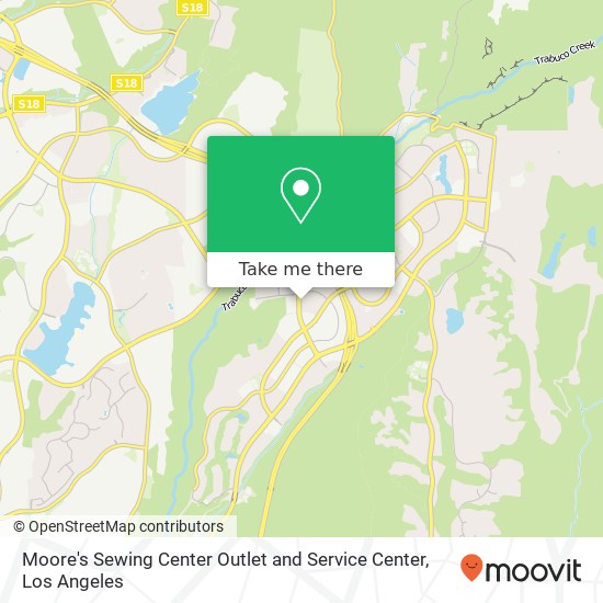 Moore's Sewing Center Outlet and Service Center map