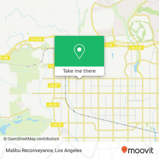 Malibu Reconveyance map