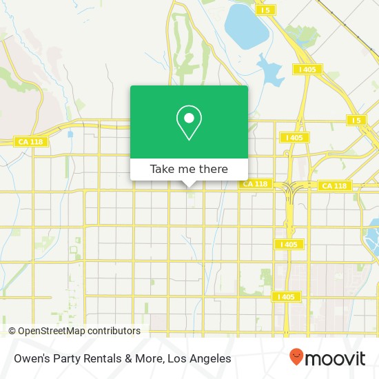 Mapa de Owen's Party Rentals & More