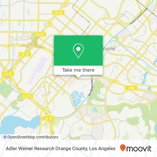 Mapa de Adler Weiner Research Orange County