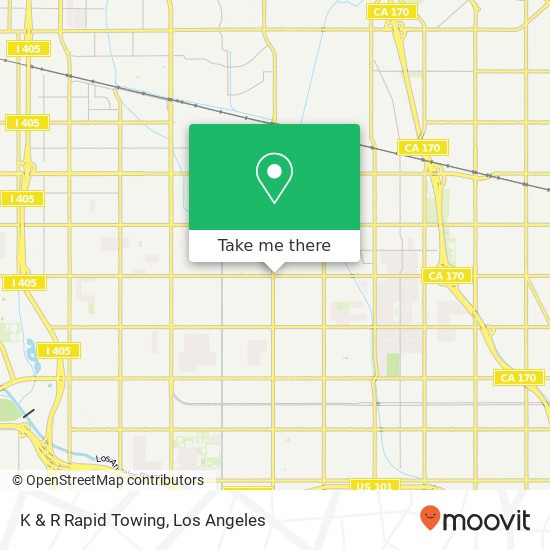 K & R Rapid Towing map