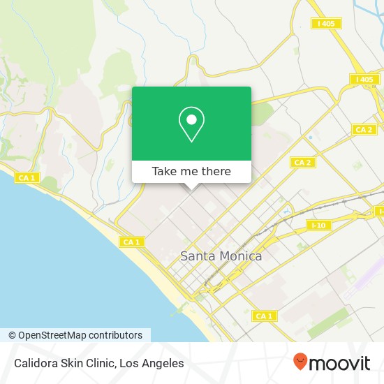 Mapa de Calidora Skin Clinic