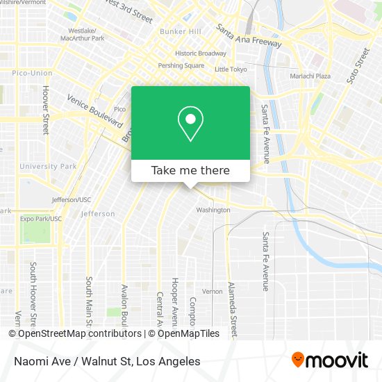 Mapa de Naomi Ave / Walnut St