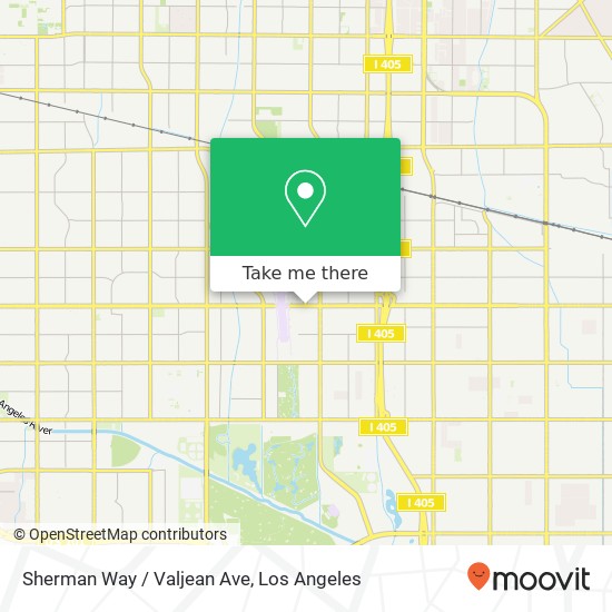 Sherman Way / Valjean Ave map