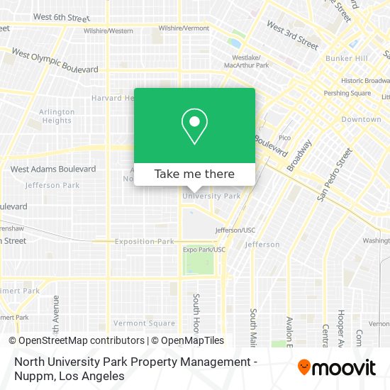 Mapa de North University Park Property Management - Nuppm