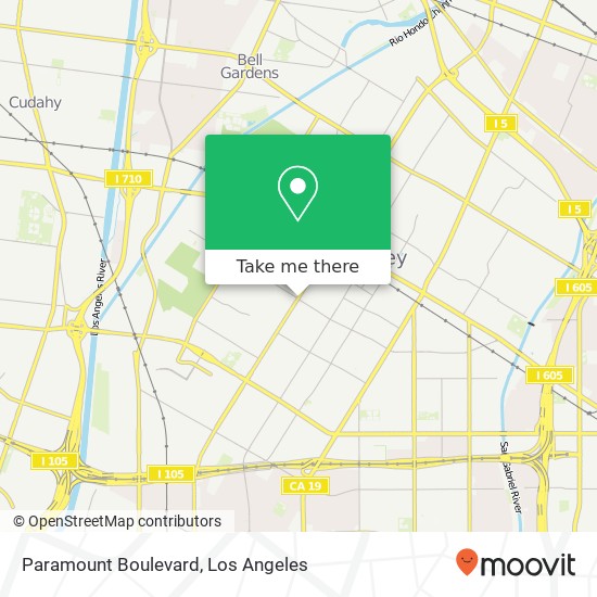 Mapa de Paramount Boulevard