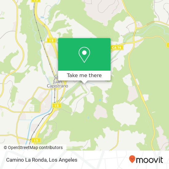 Camino La Ronda map