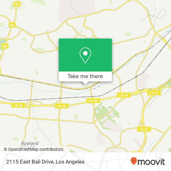 2115 East Bali Drive map