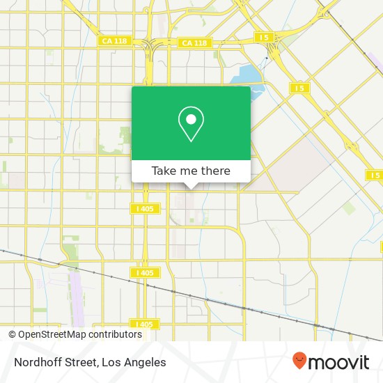 Nordhoff Street map