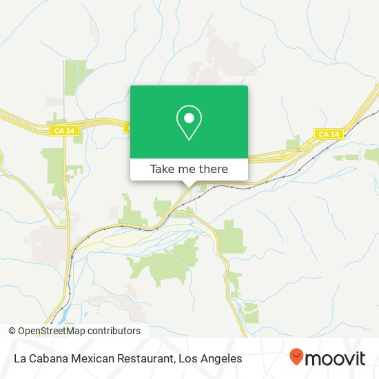 La Cabana Mexican Restaurant map