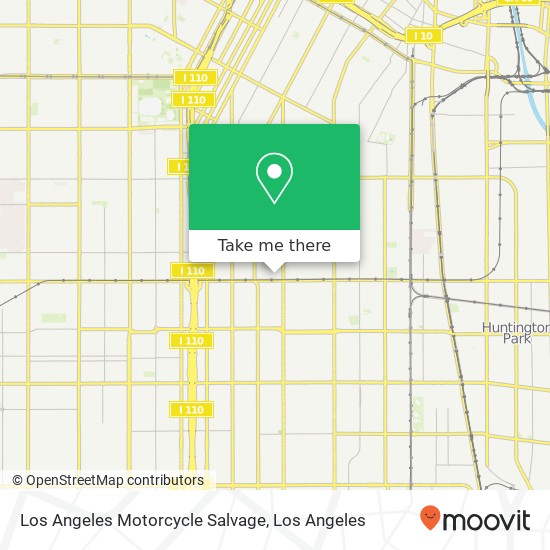 Mapa de Los Angeles Motorcycle Salvage